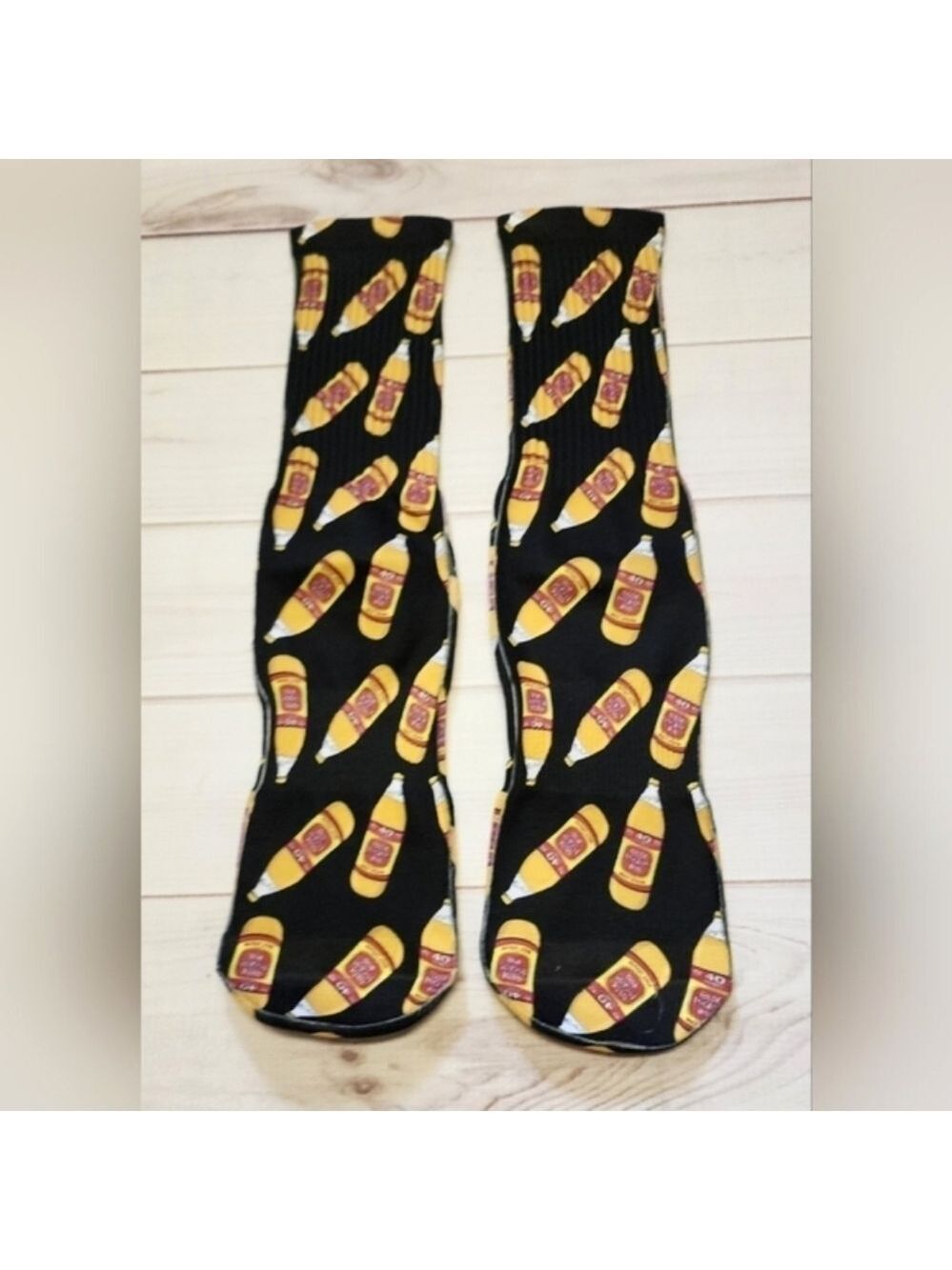Beer Bottle Novelty Socks One Size - New In Package